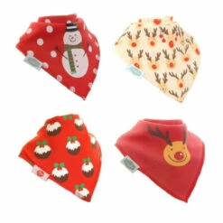 Christmas Reds Bib Set